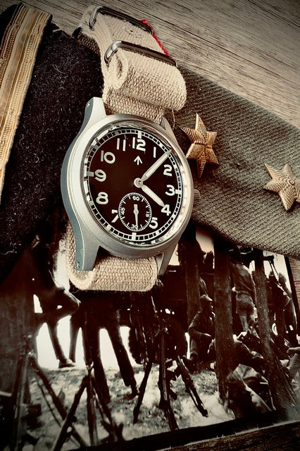MWC 1940s/1950s "Dirty Dozen" Pattern General Service Watch with Automatic Self Winding Mechanical Movement and Sapphire Box Crystal