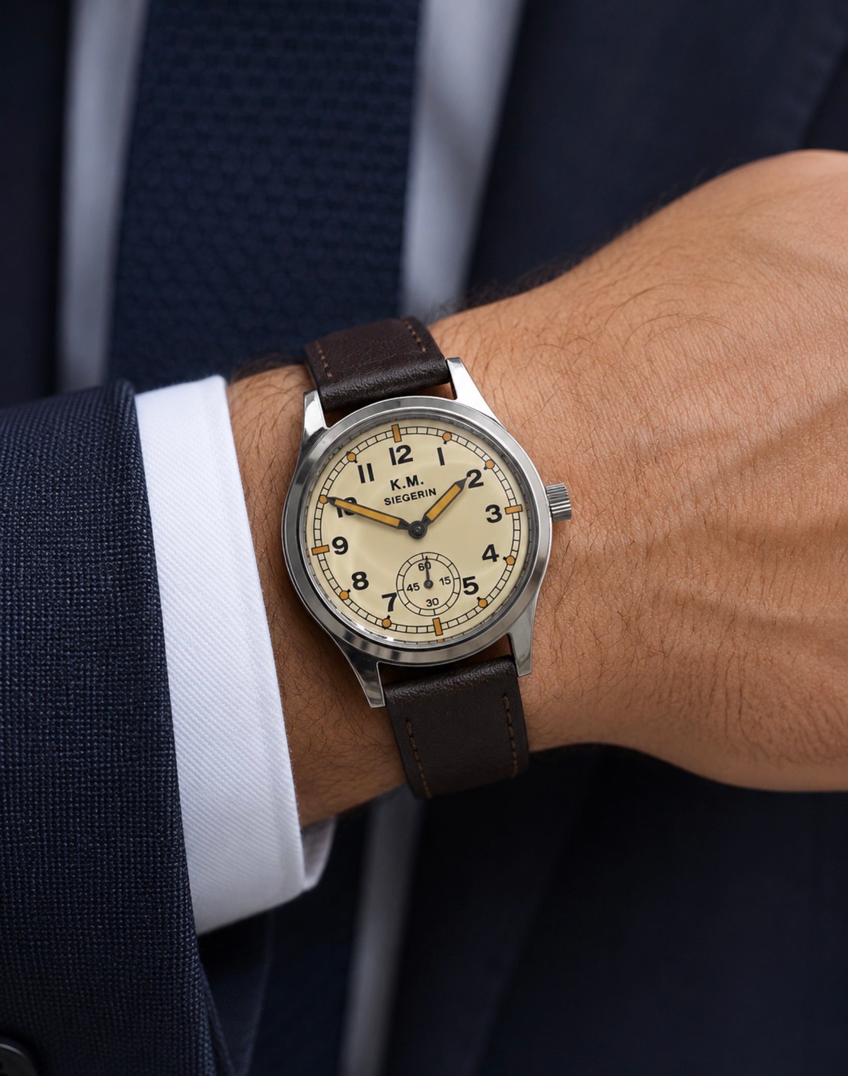 Siegerin Kriegsmarine (German Navy) WW2 Pattern Watch with 21 Jewel Automatic Mechanical Movement