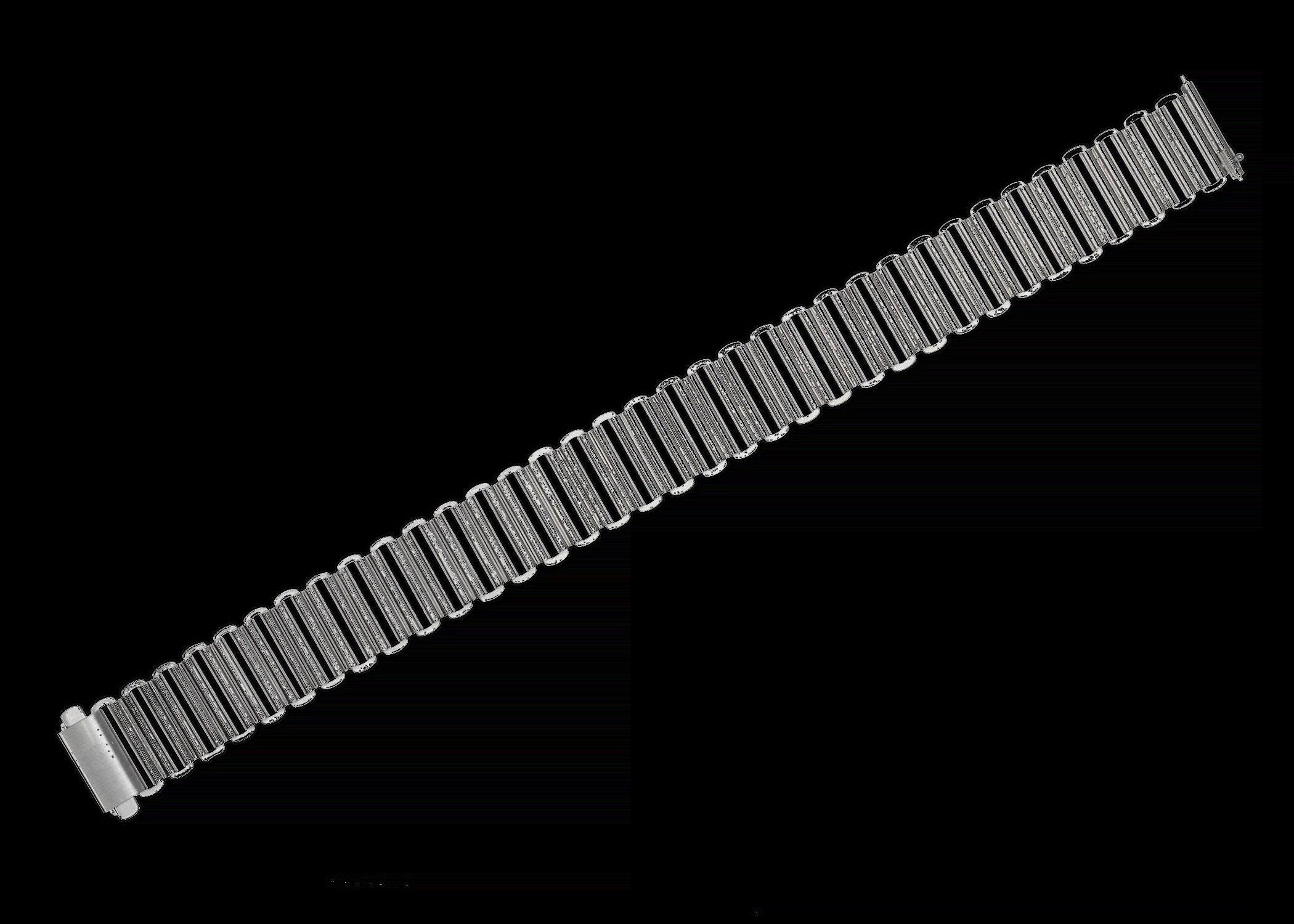 18mm Retro 1940/50s "Bonklip" Style Stainless Steel Bracelet - Ideal for Antique or Retro Style Watches