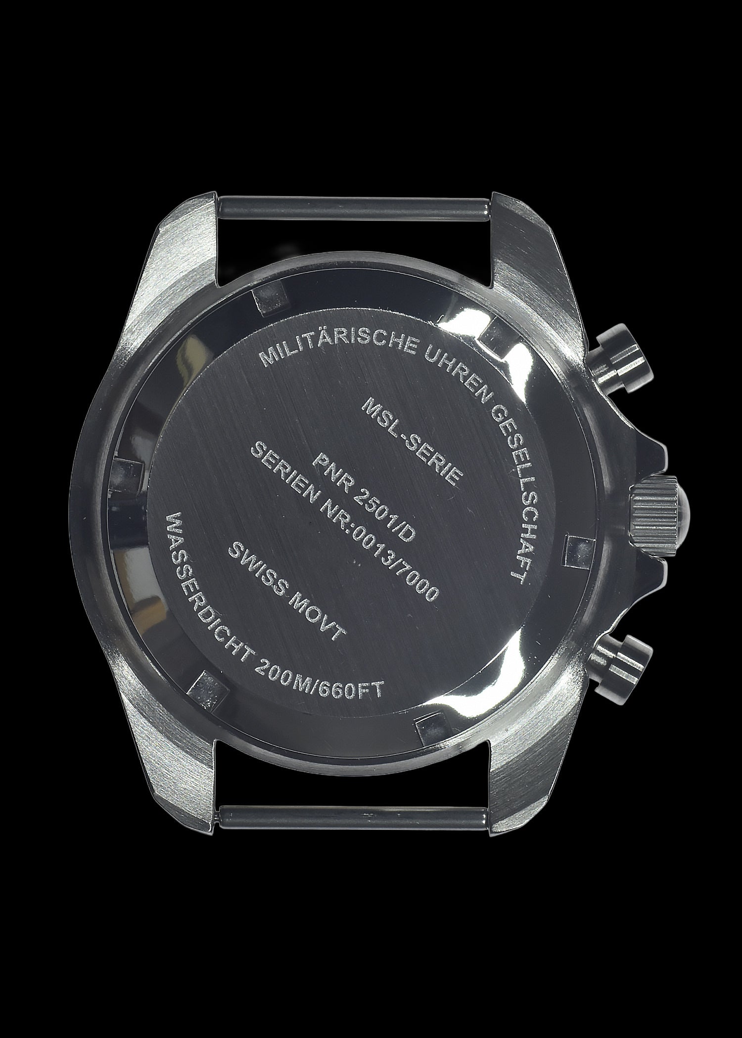 MWC NATO Pattern Stainless Steel Military Pilots Chronograph with Sapphire Crystal and Swiss Ronda Movement