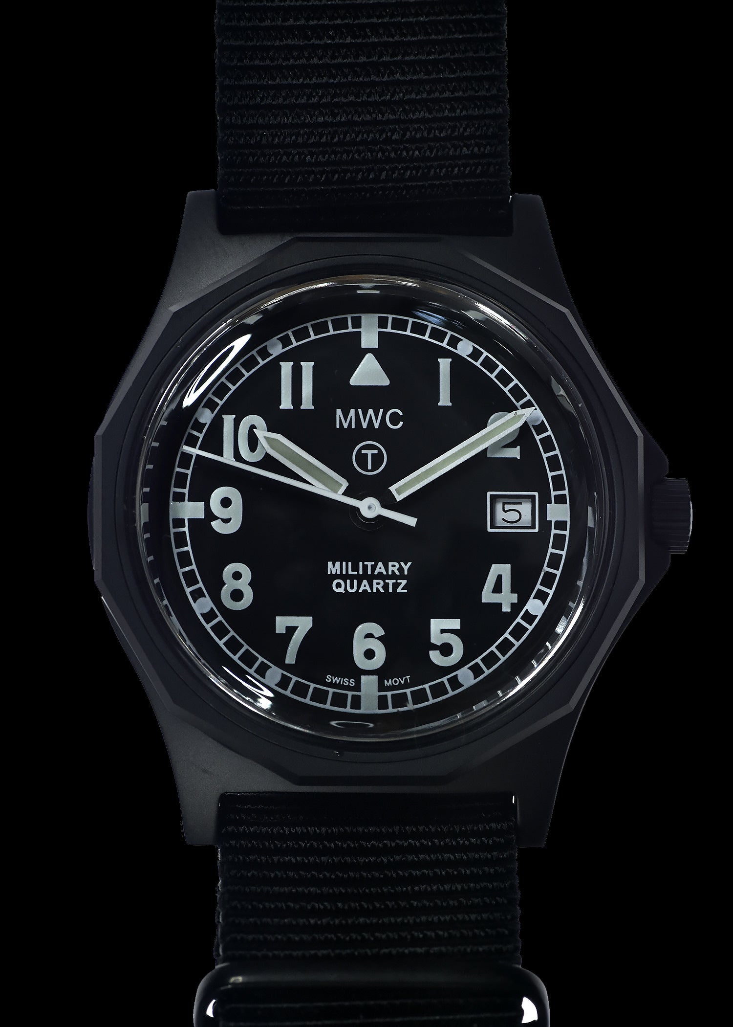 MWC G10 - Remake of the 1982 to 1999 Series Watch in Black PVD Steel with Plexilass Crystal and Battery Hatch