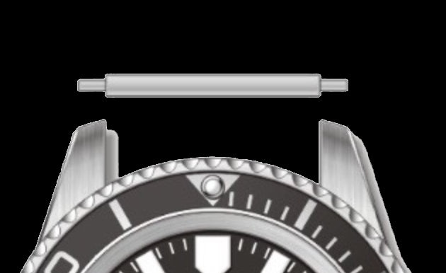 3 x 18mm, 20mm, 22mm or 24mm Pins Designed to Create the Appearance of a Military Watch with Fixed Solid Bars