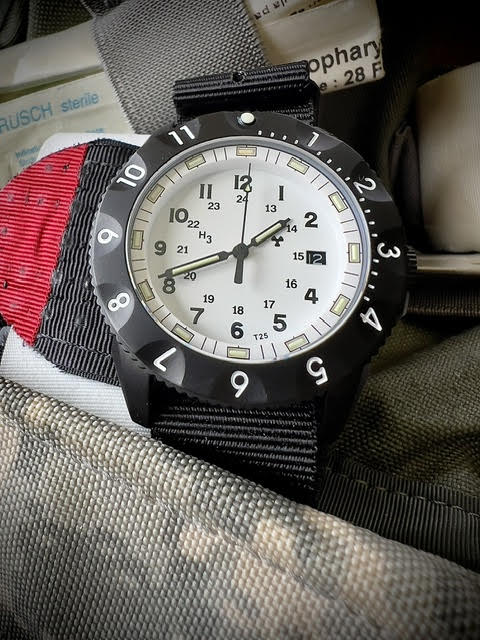 MWC P656 2025 Model PVD Tactical Series Watch with GTLS Tritium, Sapphire Crystal and Ten Year Battery Life