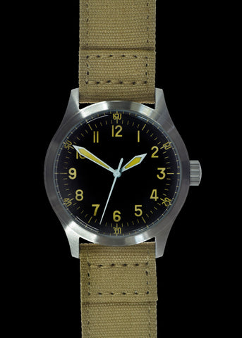 MWC Classic 1960s/70s European Pattern Military Watch on a Black Military Webbing Strap