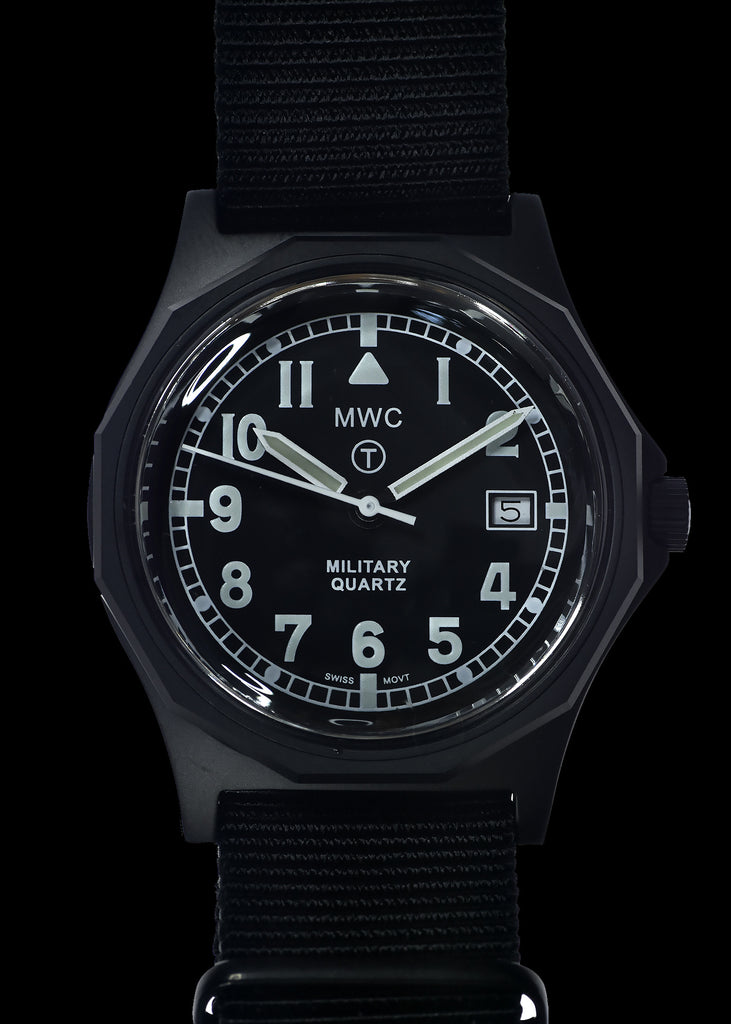 MWC G10 - Remake of the 1999 to 2004 Series Watch in Black PVD Steel with Glass Crystal and Battery Hatch