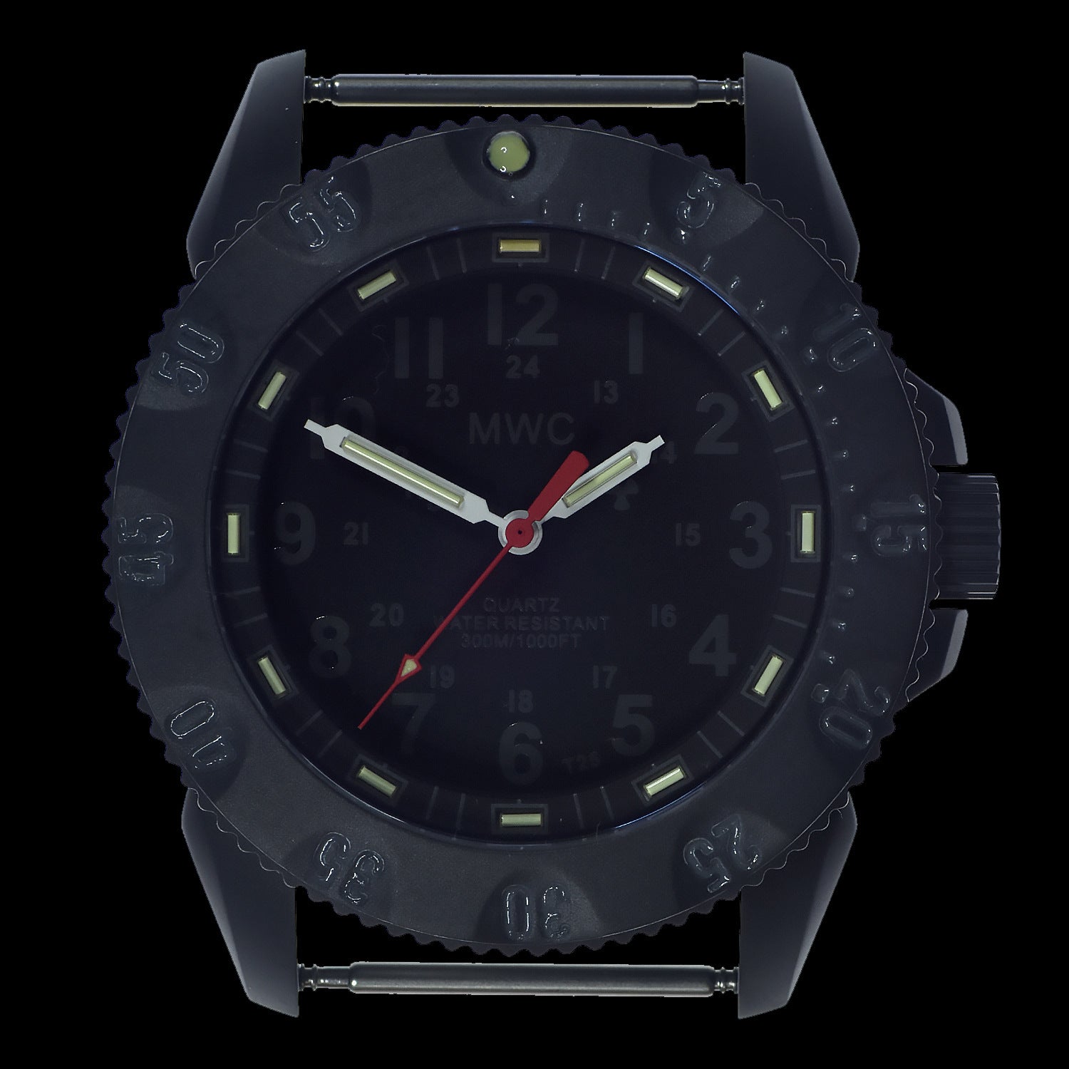 MWC P656 Titanium Tactical Series Watch with Subdued Dial, GTLS Tritium and Ten Year Battery Life (Non Date Version)